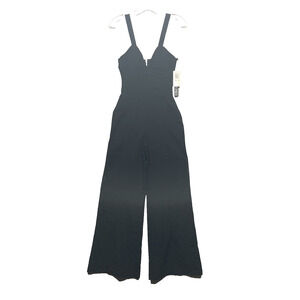Vintage NWT XOXO Womens 0/0 Black Sweetheart Jumpsuit Y2K One Piece